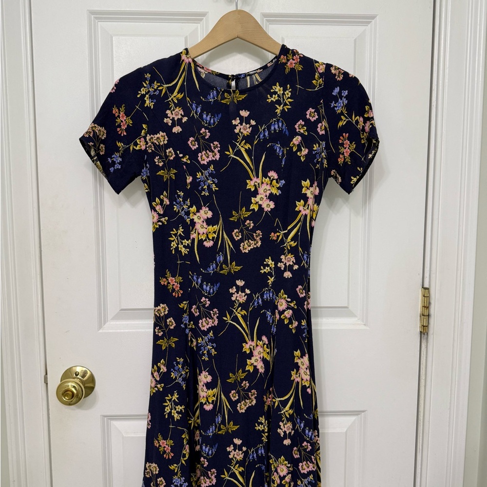 Floral Navy Dress